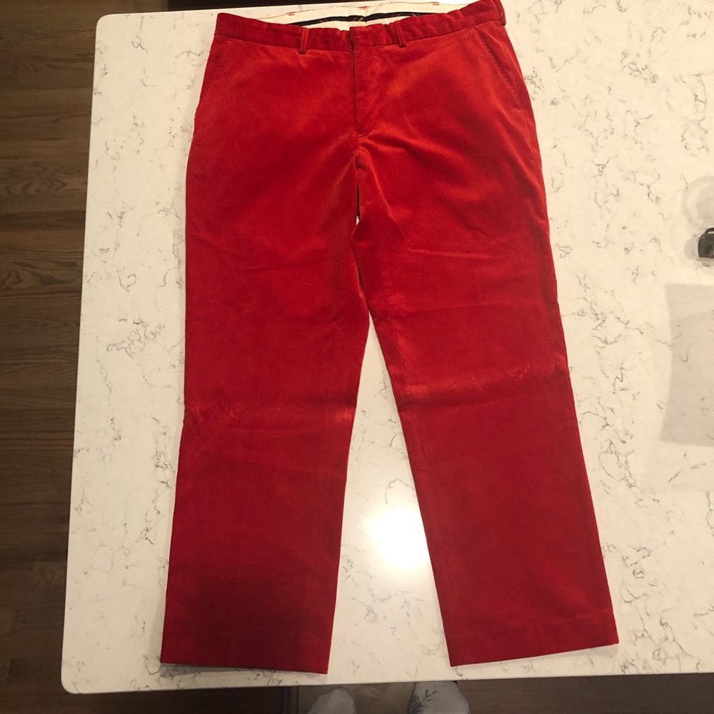 Ralph Lauren red corduroy straight leg chinos